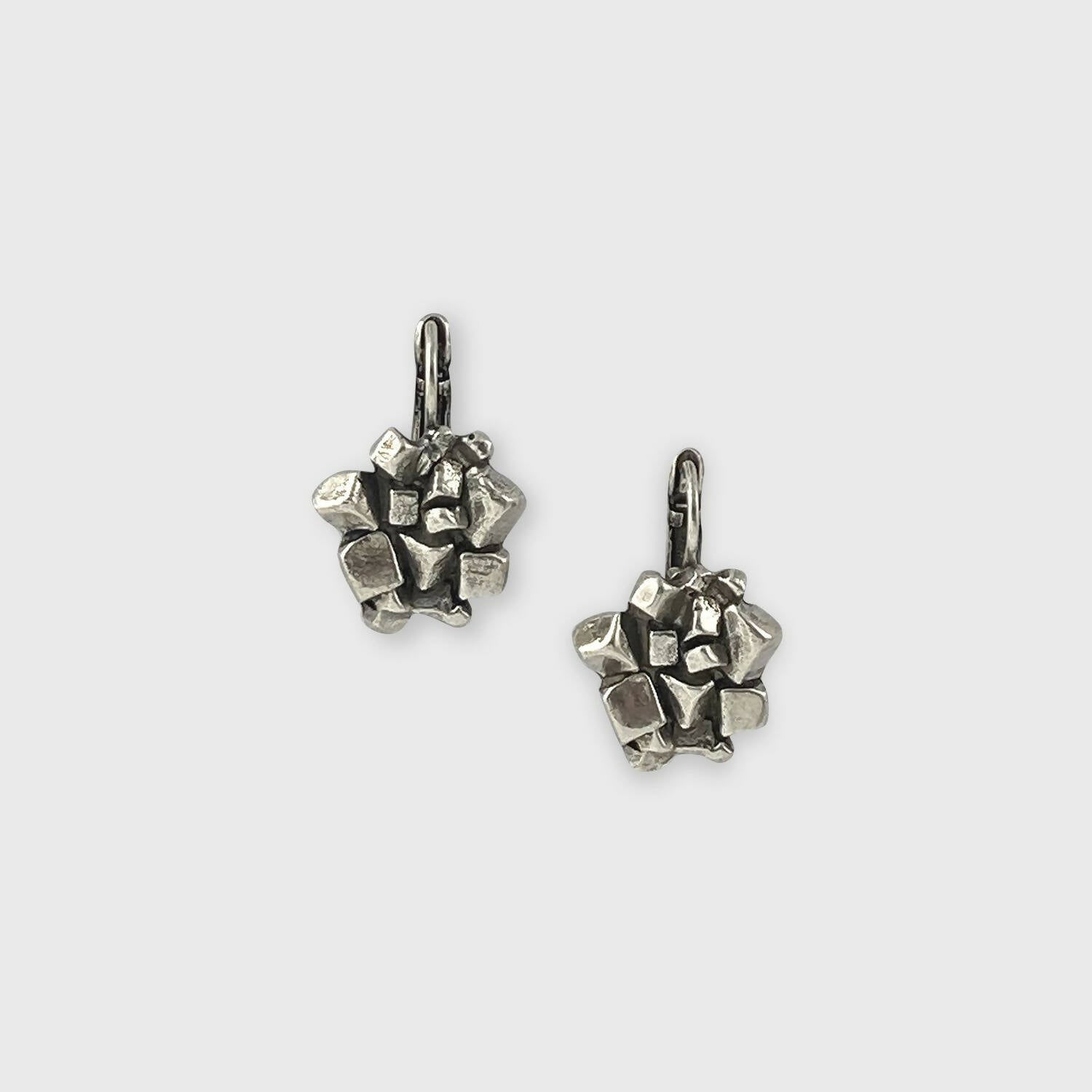 Boucles d’oreilles en étain Argentées 16 | EMPREINTES Paris