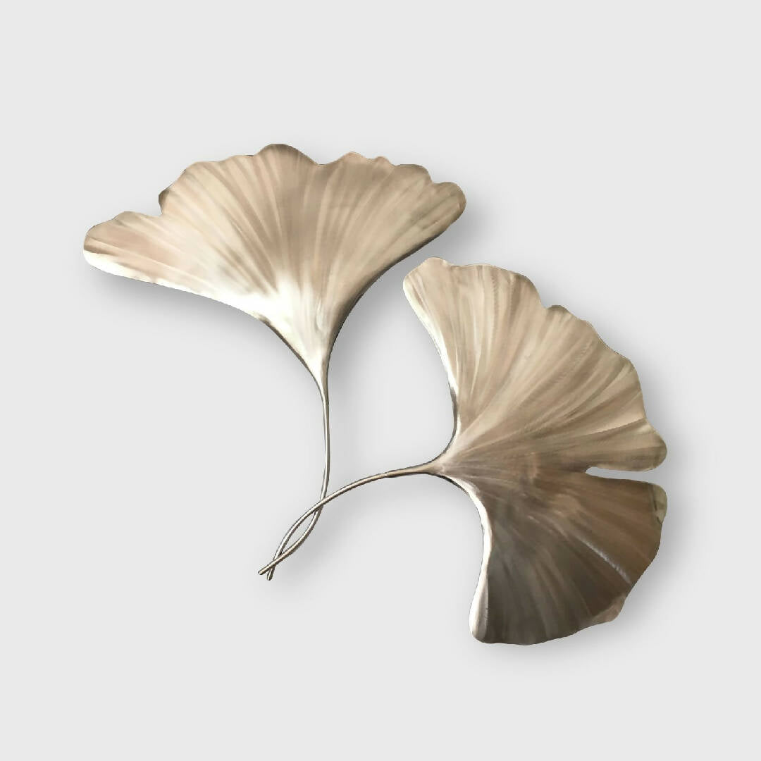 Sculpture murale FEUILLES GINKGO DUO | EMPREINTES Paris