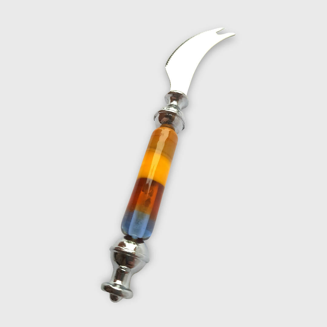 Couteau à fromage Bleu, Ambre, Jaune moutarde | EMPREINTES Paris