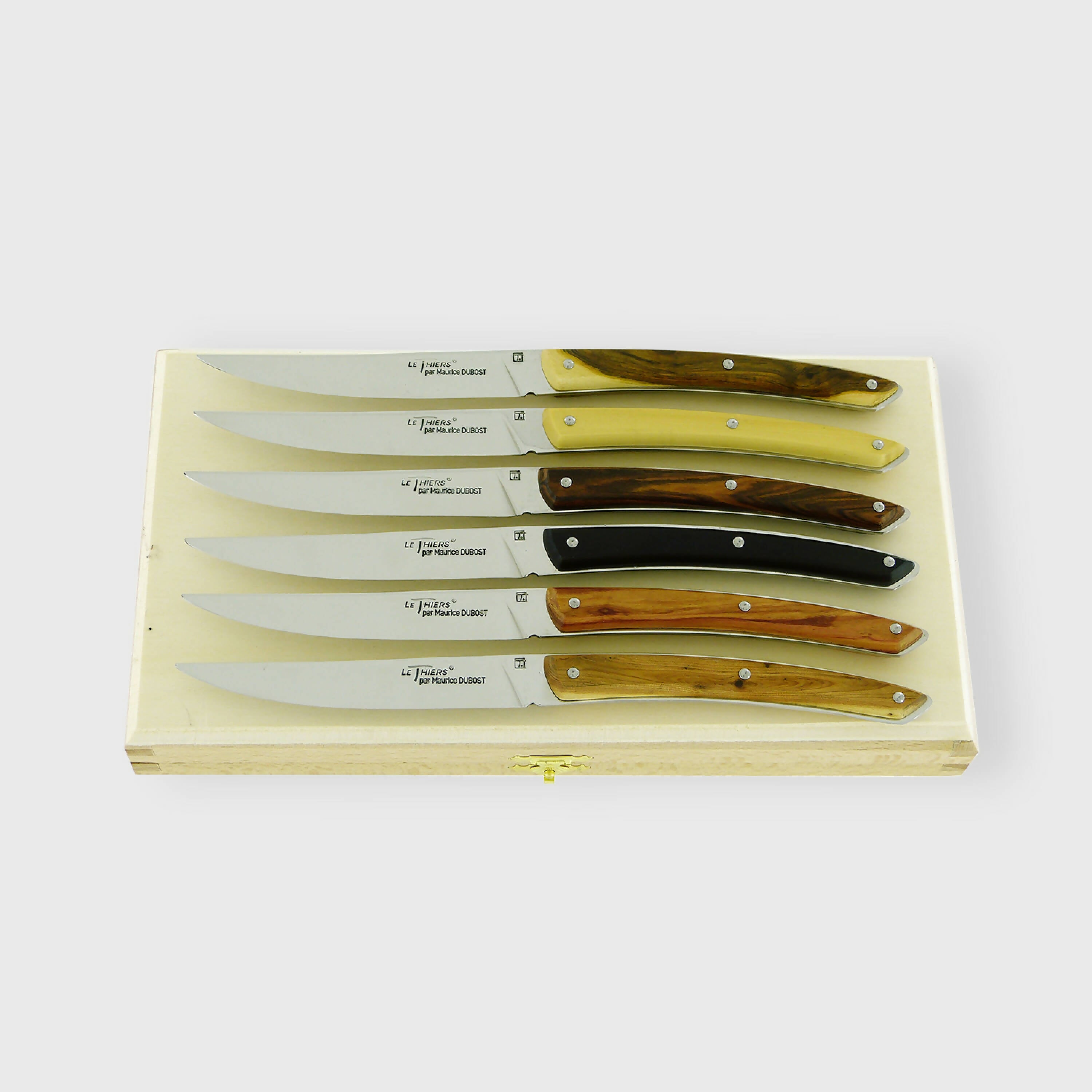Coffret 6 couteaux Le Thiers Bois Prestige | EMPREINTES Paris