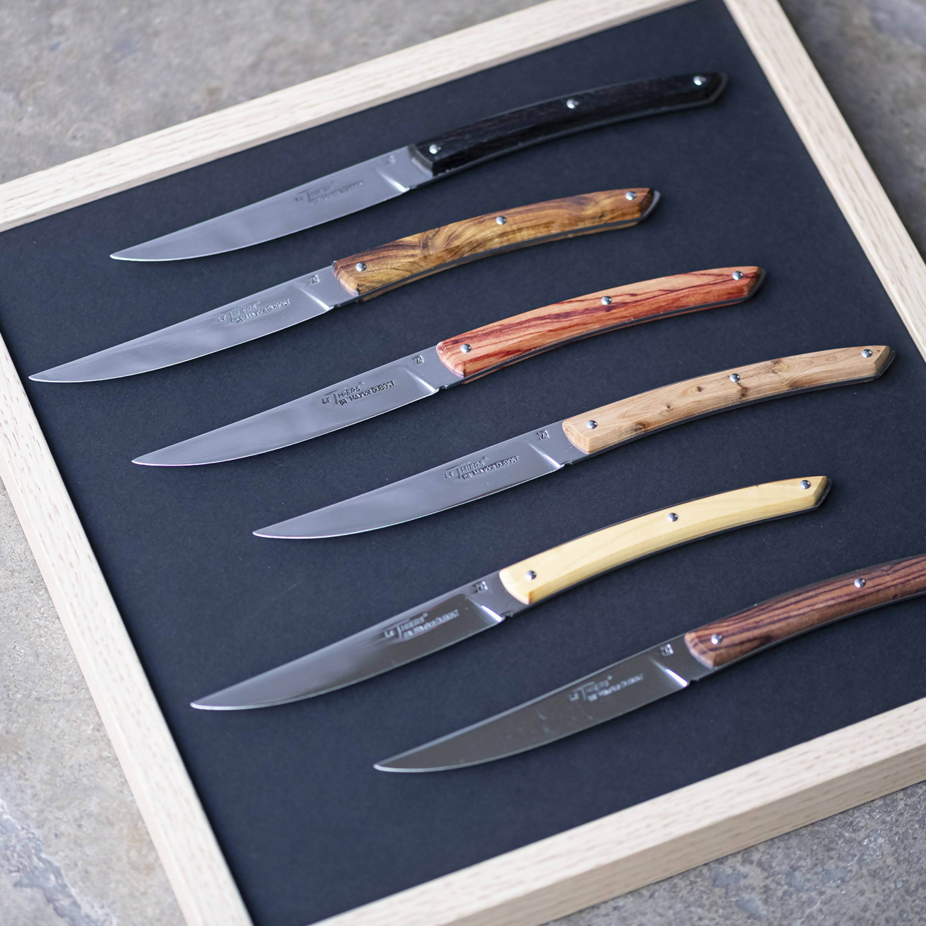 Coffret 6 couteaux Le Thiers Bois Prestige | EMPREINTES Paris