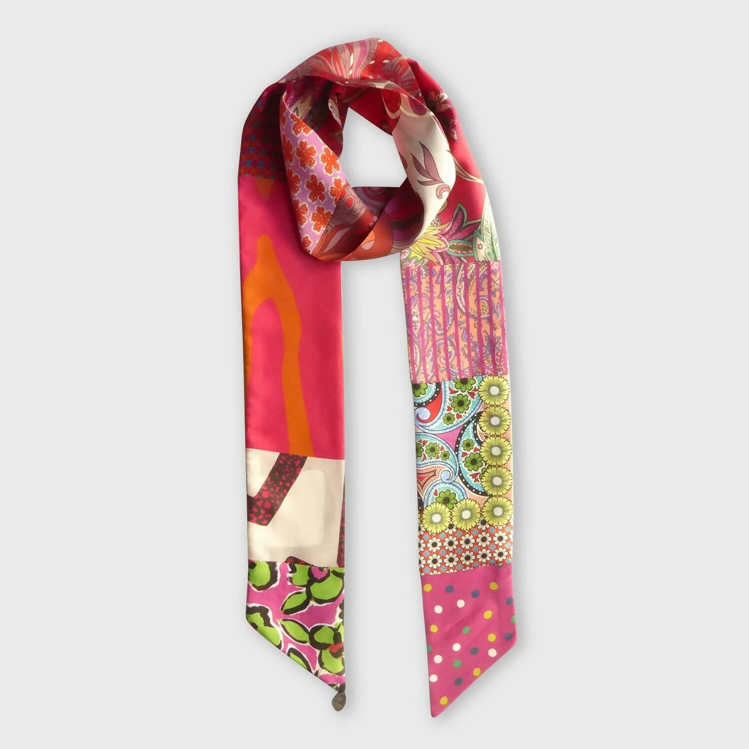 Bandeau soie spring rose | EMPREINTES Paris