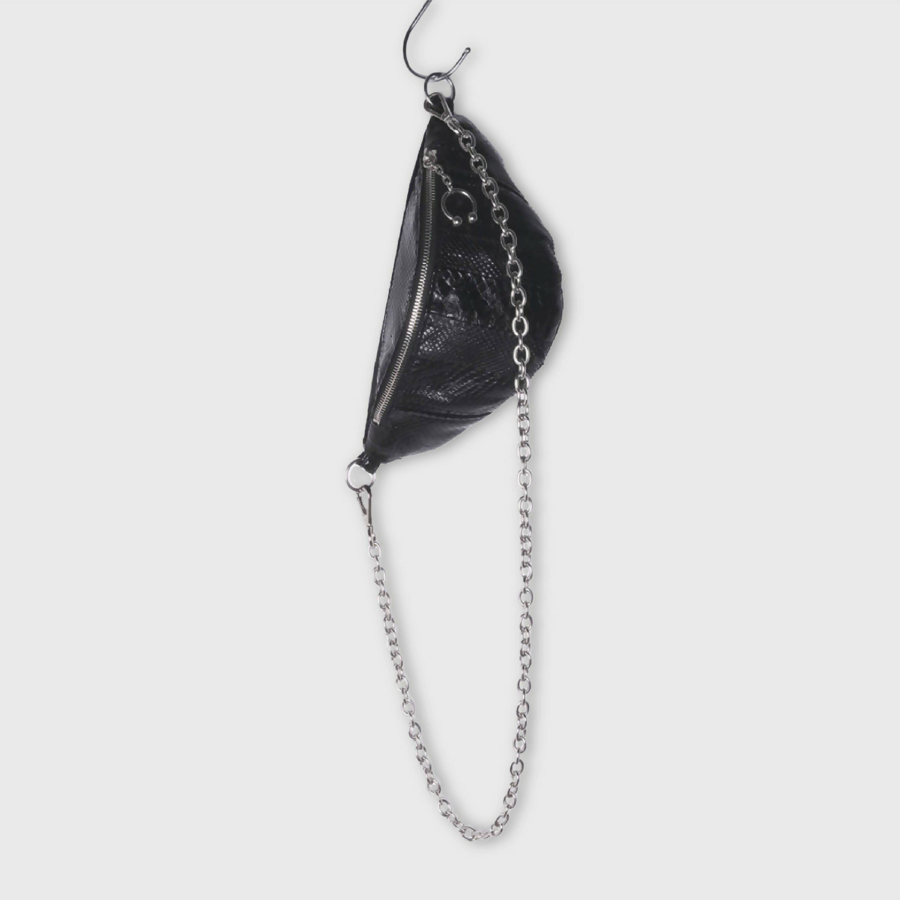 Mini sac banane - bandes python | EMPREINTES Paris