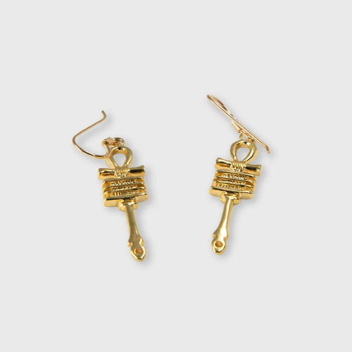 Boucles d’oreilles La croix de vie de Cléopâtre ancienne plaqué or | EMPREINTES Paris - EMPREINTES Paris