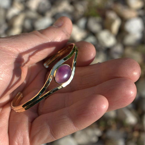 Bracelet plaqué or améthyste Classica | EMPREINTES Paris - EMPREINTES Paris