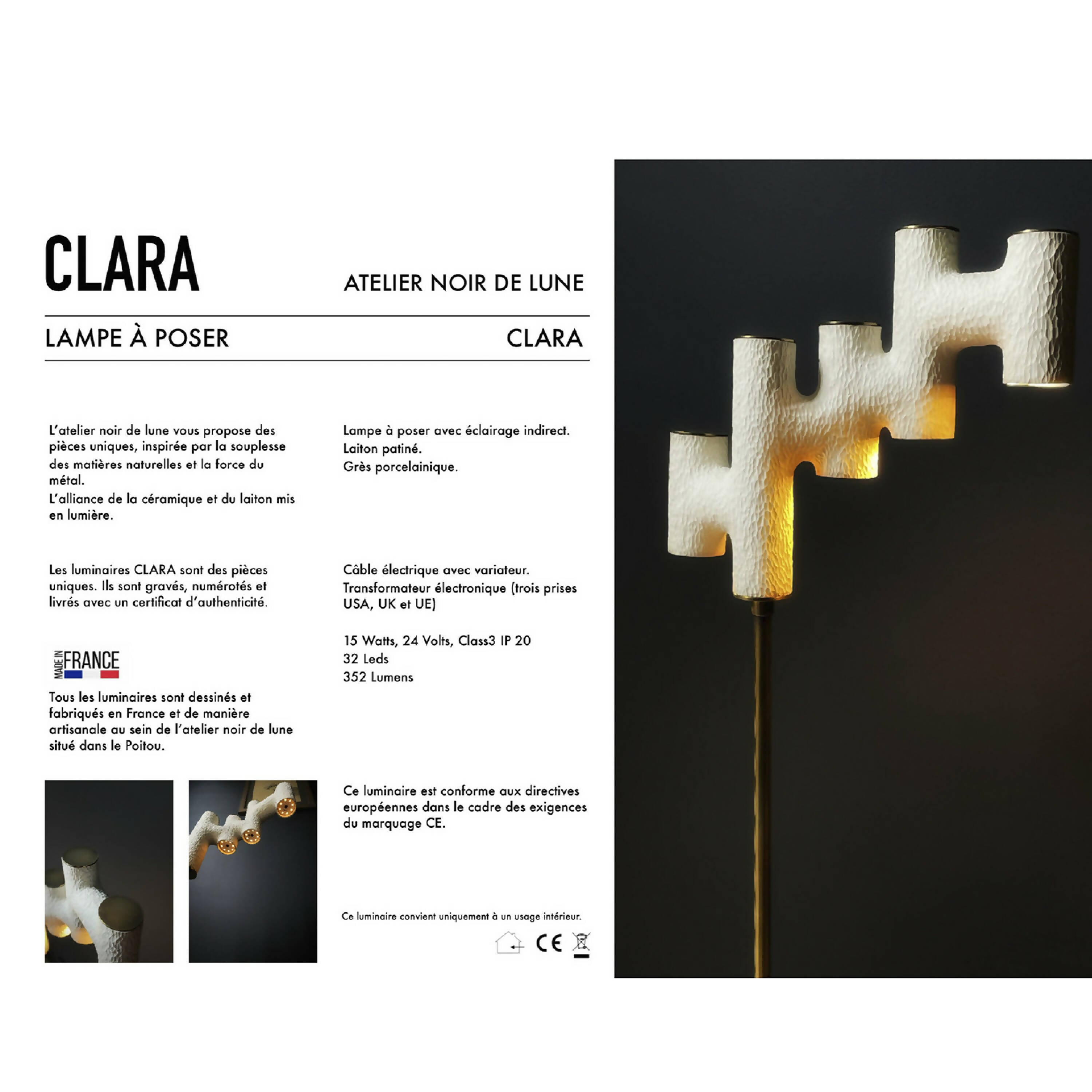 Lampe CLARA | EMPREINTES Paris | EMPREINTES Paris