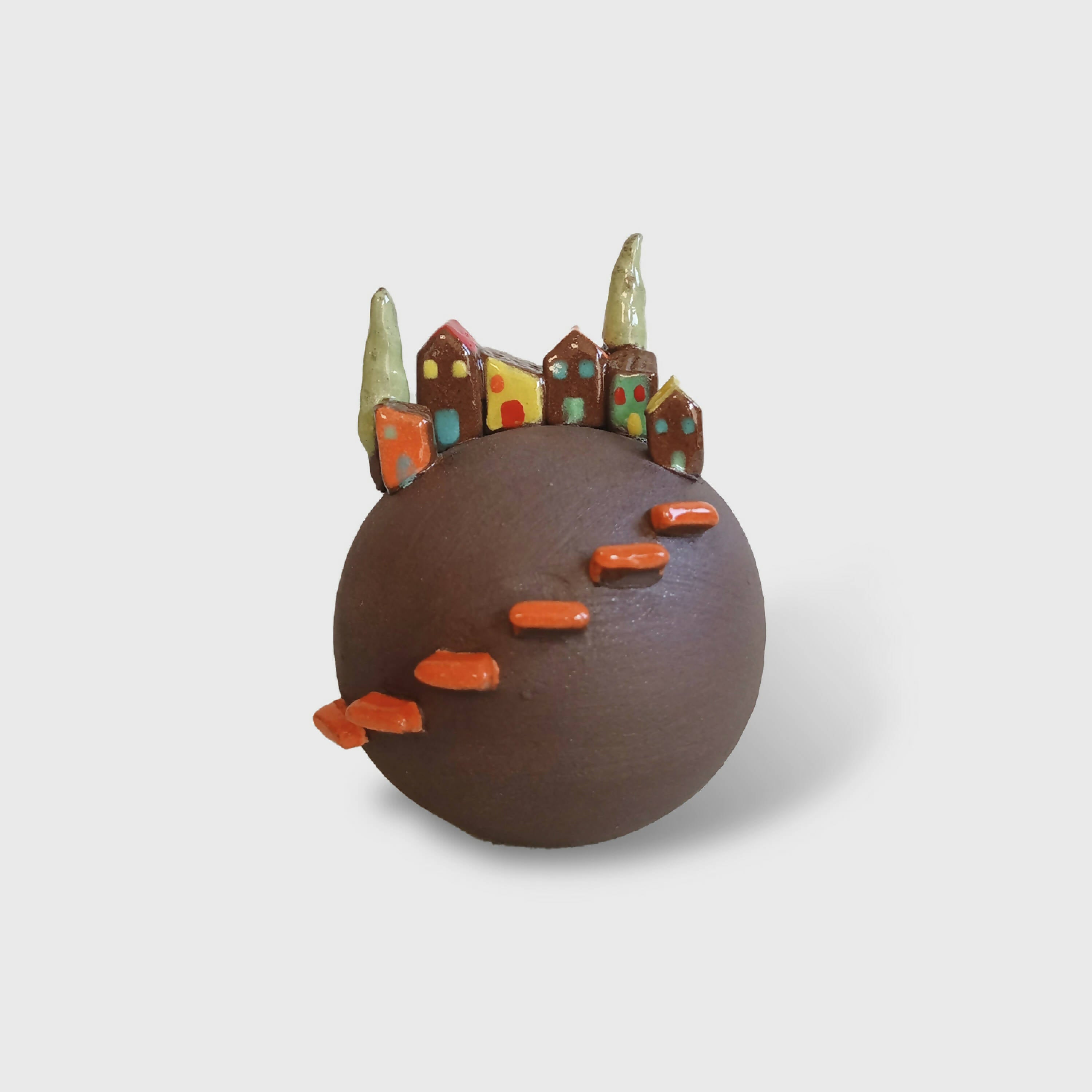 Mini boule village, escalier orange | EMPREINTES Paris | EMPREINTES Paris