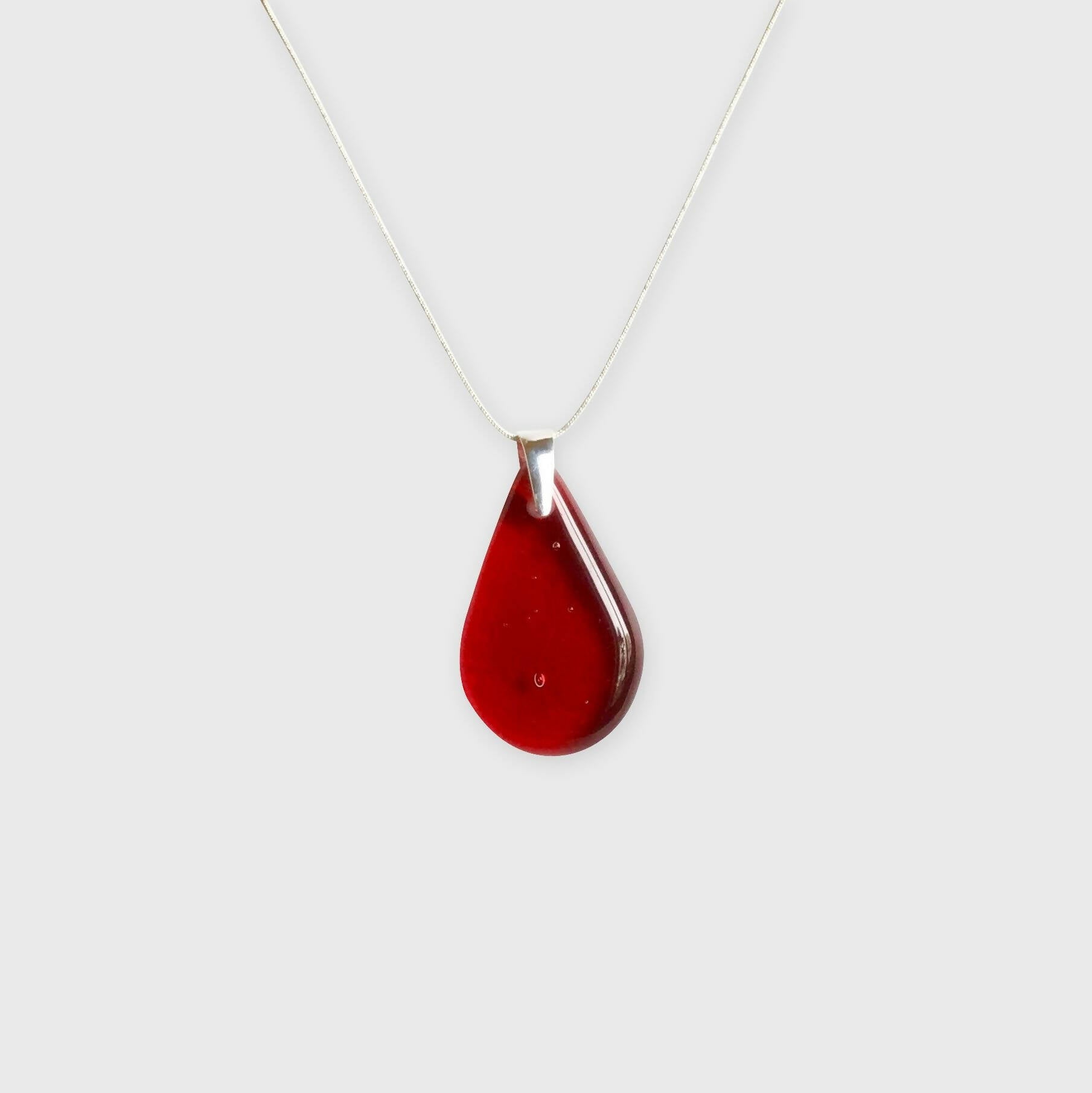 Pendentif GOUTTE rouge vif | EMPREINTES Paris