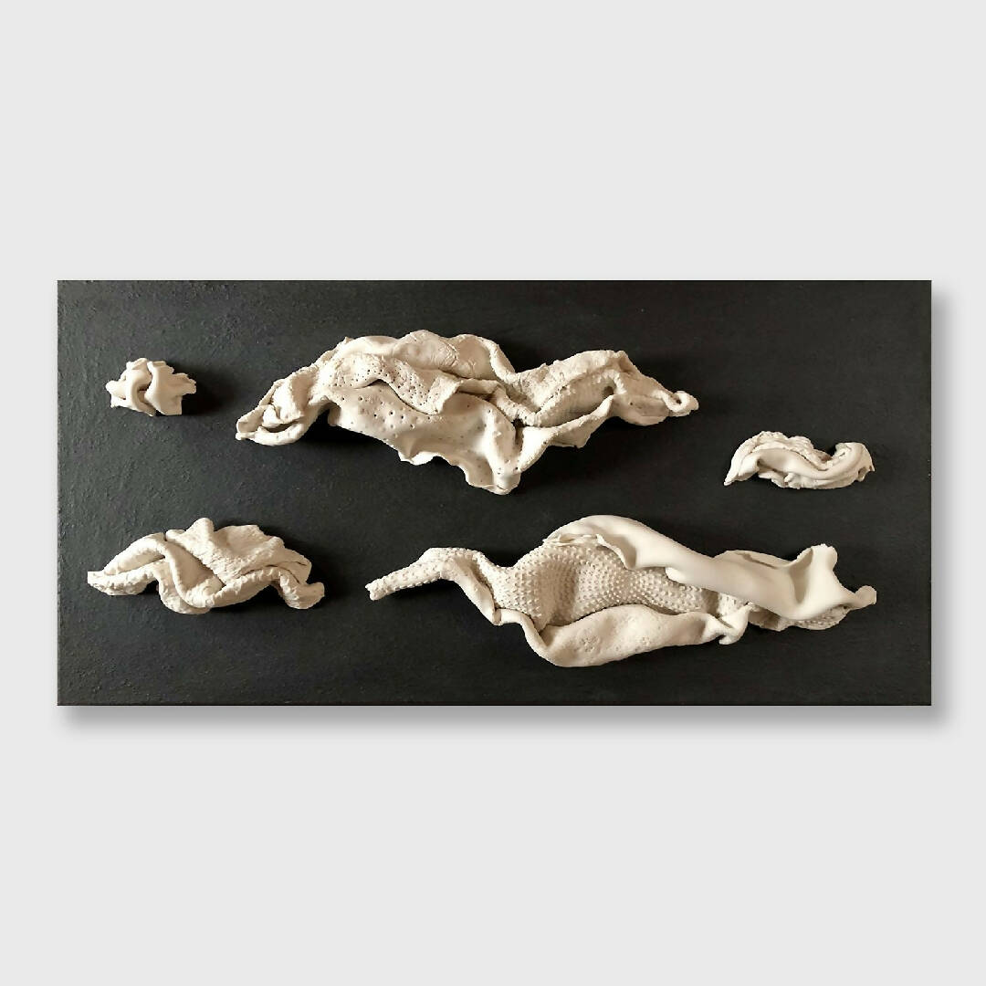 Bas relief tableau porcelaine collection draper nuage | EMPREINTES Paris | EMPREINTES Paris
