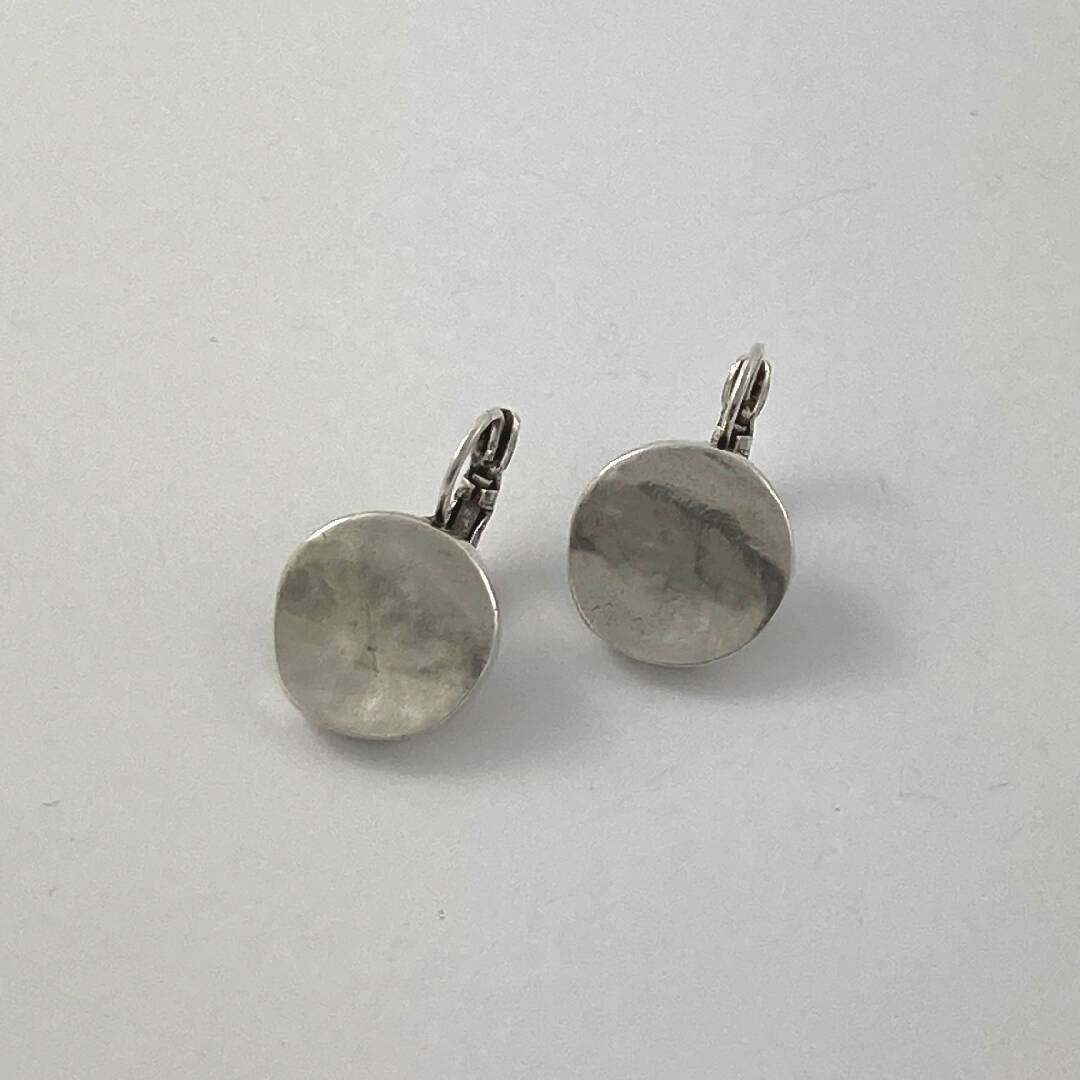 Boucles d’oreilles en étain Argenté 17 | EMPREINTES Paris