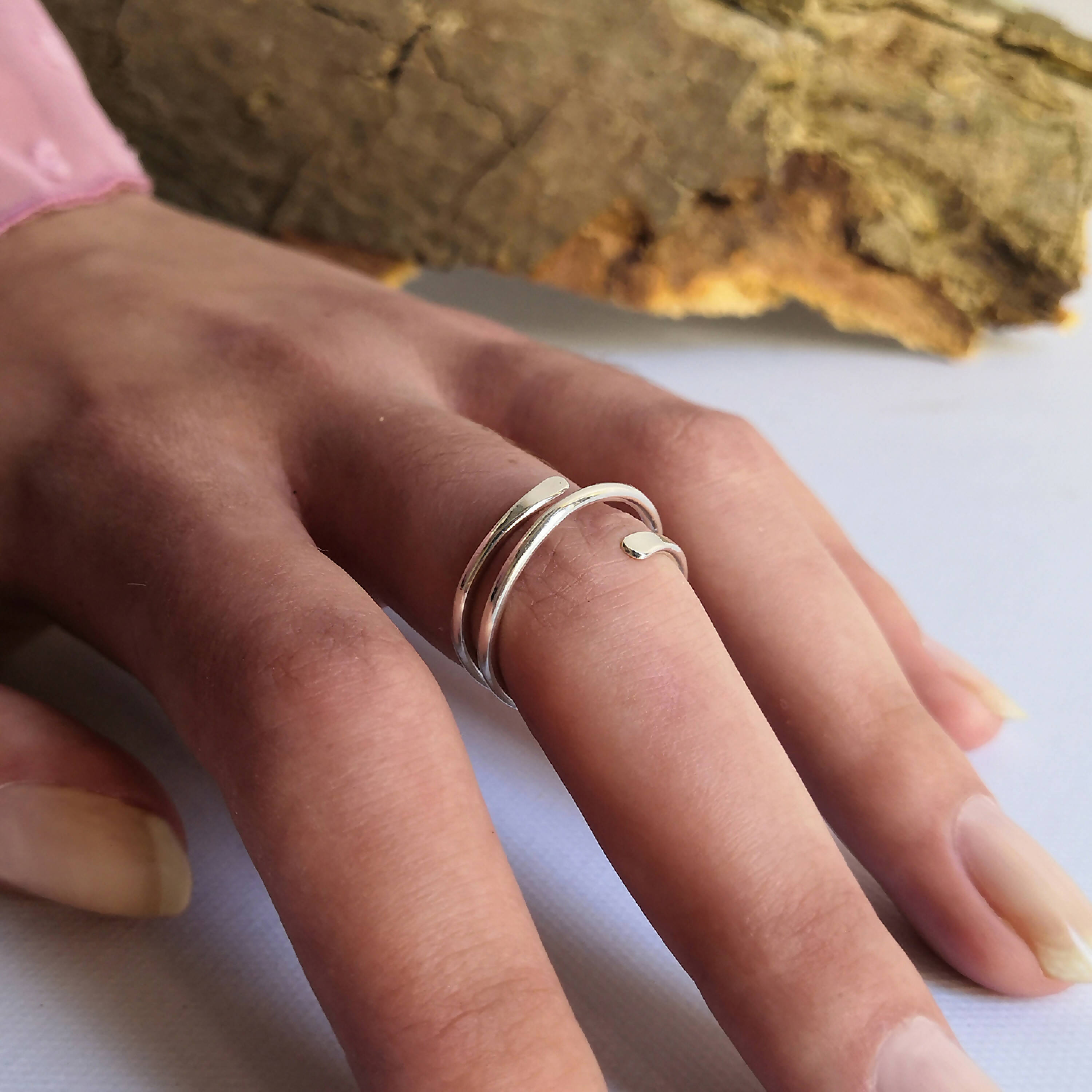 Bague A deux pas Argent | EMPREINTES Paris