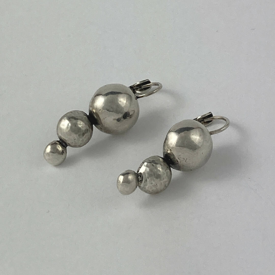Boucles d’oreilles en étain Argenté 28 | EMPREINTES Paris