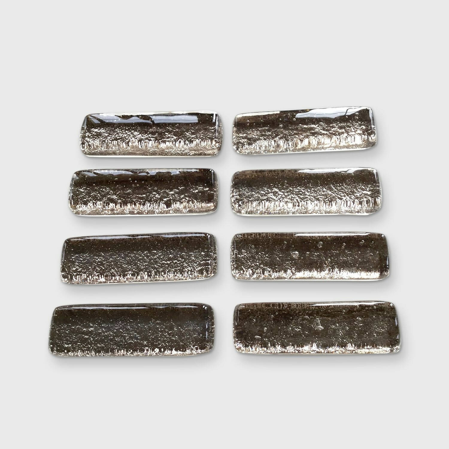 Coffret de 8 porte-couteaux barrettes argenté | EMPREINTES Paris