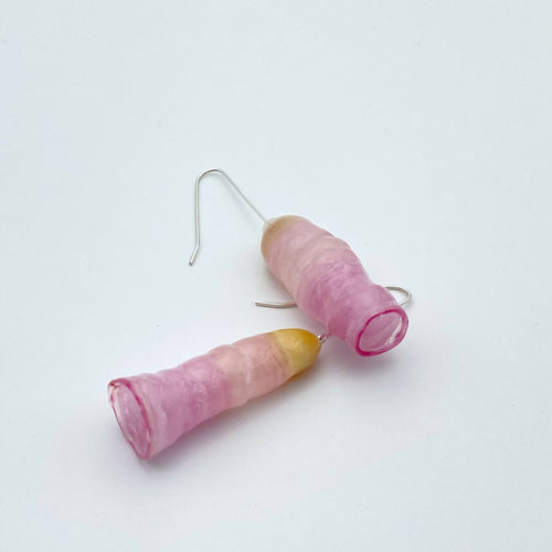 Boucles d'oreilles Sucre d'orge rose | EMPREINTES Paris - EMPREINTES Paris