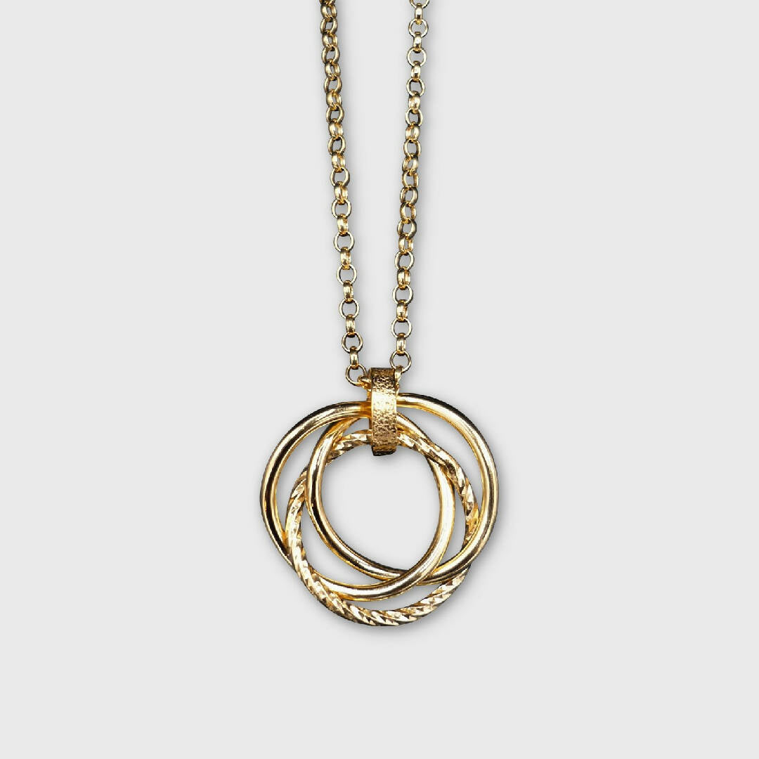 Collier anneaux de Borromée dorés | EMPREINTES Paris