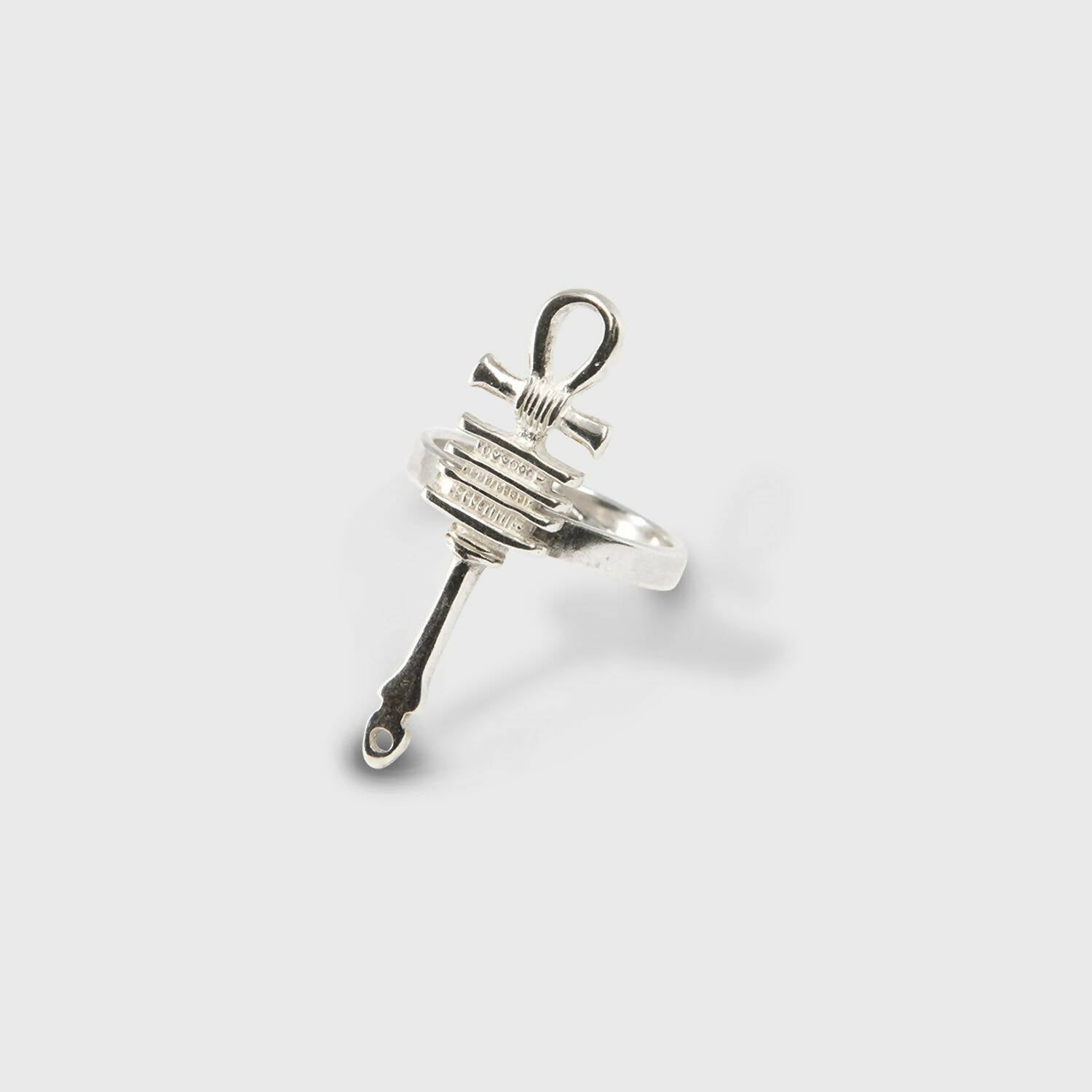 Bague croix de vie de Cléopâtre ancienne argent | EMPREINTES Paris