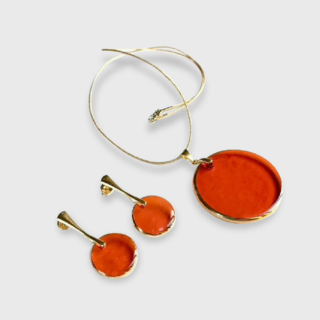 Parure ASTRE orange | EMPREINTES Paris