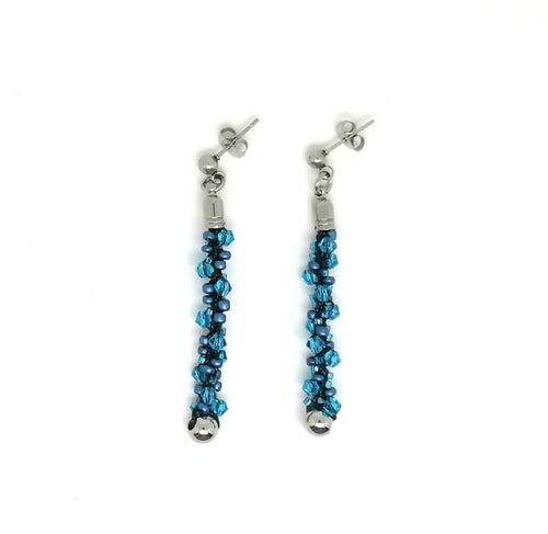 Boucles d'oreilles Tornade bleue | EMPREINTES Paris - EMPREINTES Paris