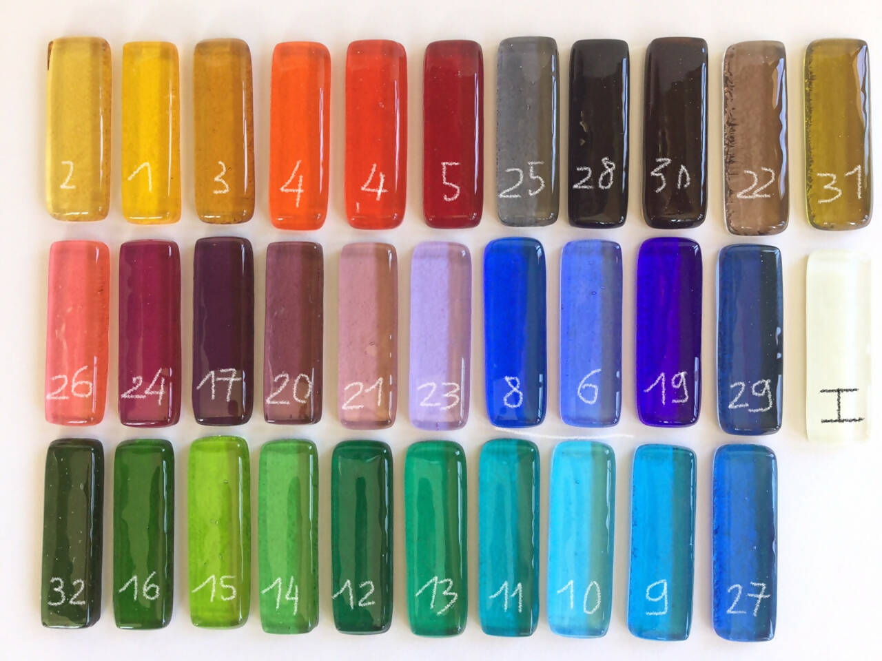 Coffret de 8 porte-couteaux barrettes couleur au choix | EMPREINTES Paris
