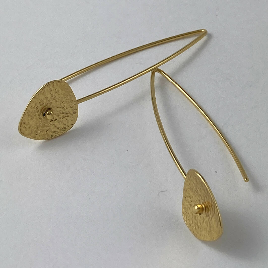 Boucles d’oreilles en étain Doré 11 | EMPREINTES Paris