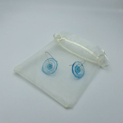 boucles_doreilles_coquelicot_disque_bleu_limpide_lathoumetie_helene | EMPREINTES Paris - EMPREINTES Paris