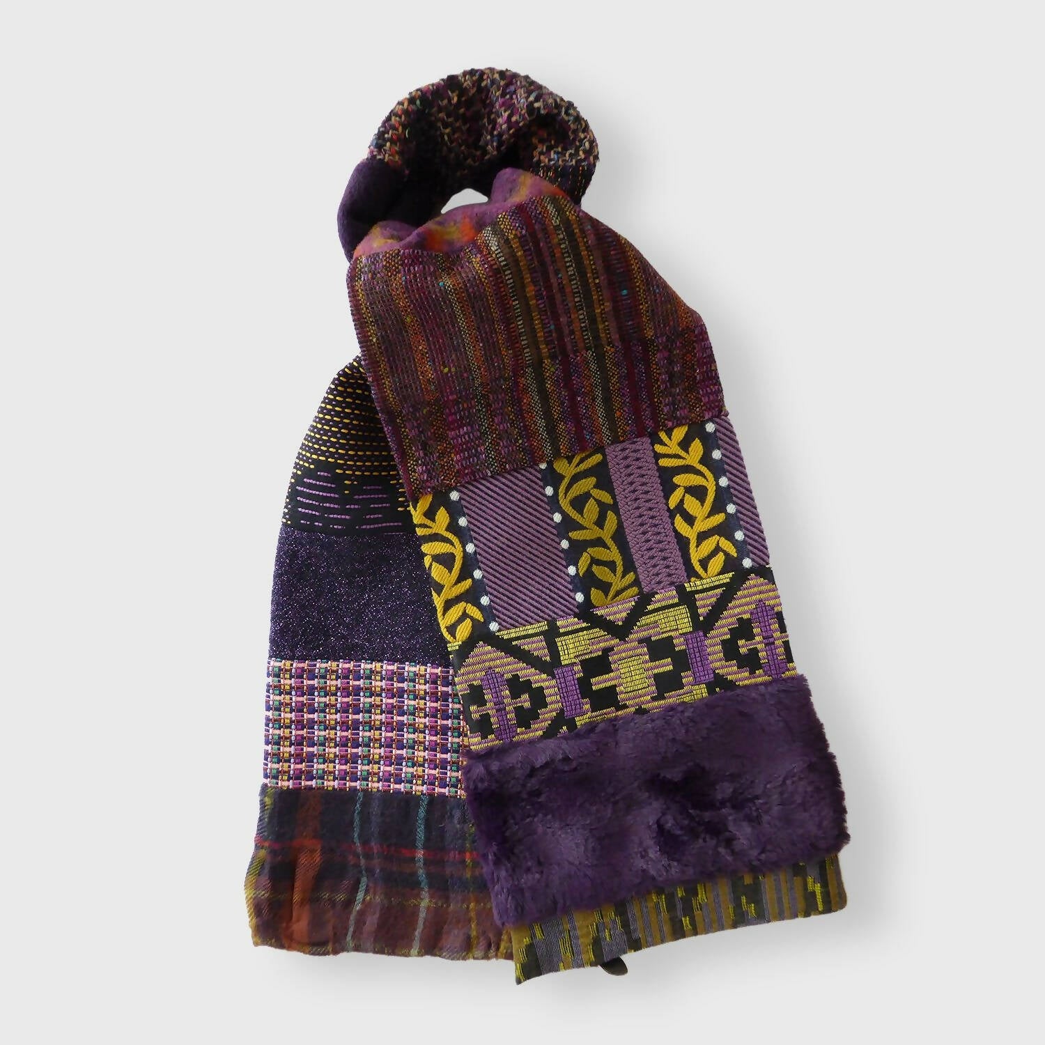 Écharpe hivernale femme purple | EMPREINTES Paris