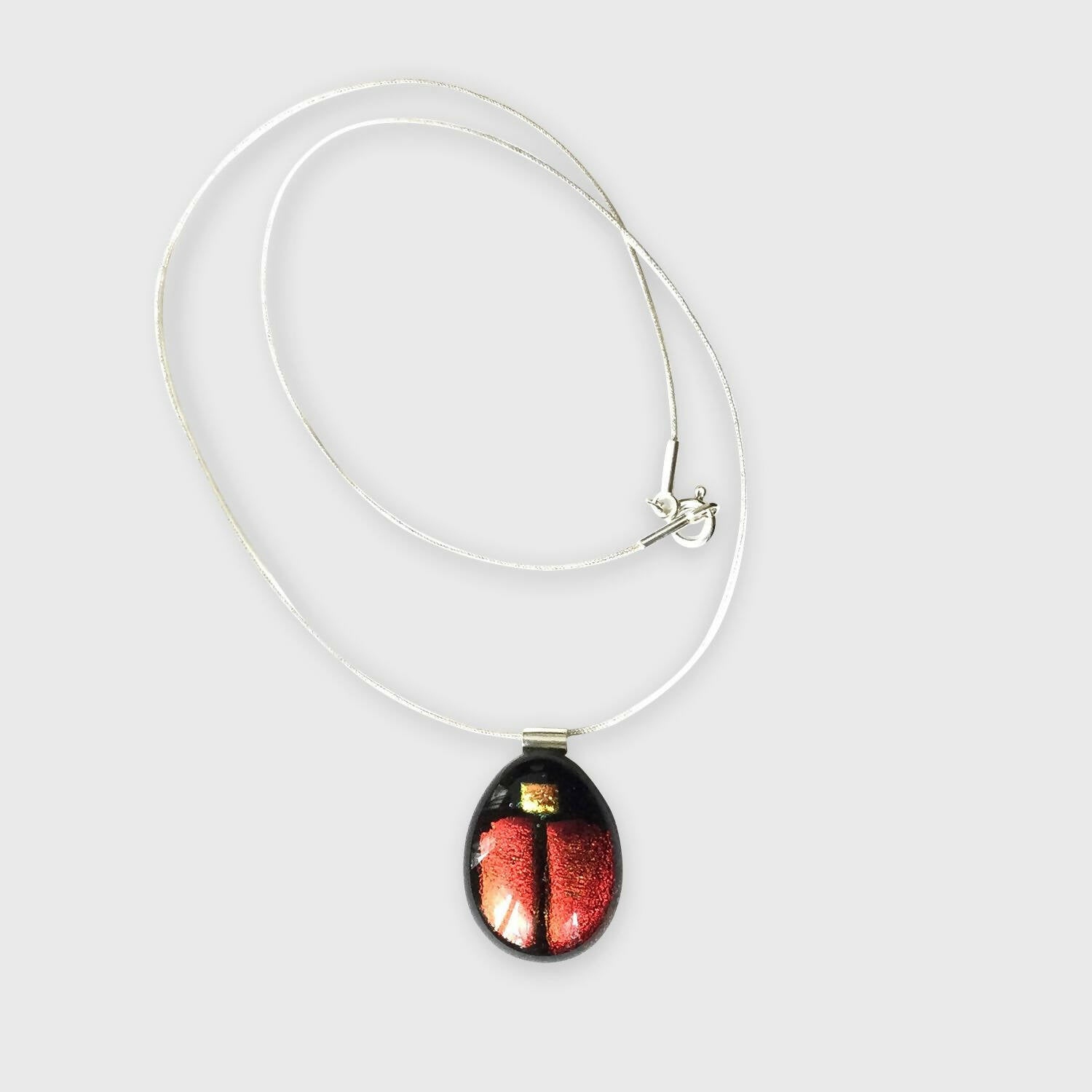 Pendentif Scarabée rouge orangé | EMPREINTES Paris