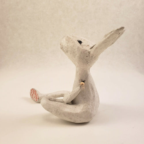 Sculpture papier Le lapin blanc | EMPREINTES Paris - EMPREINTES Paris