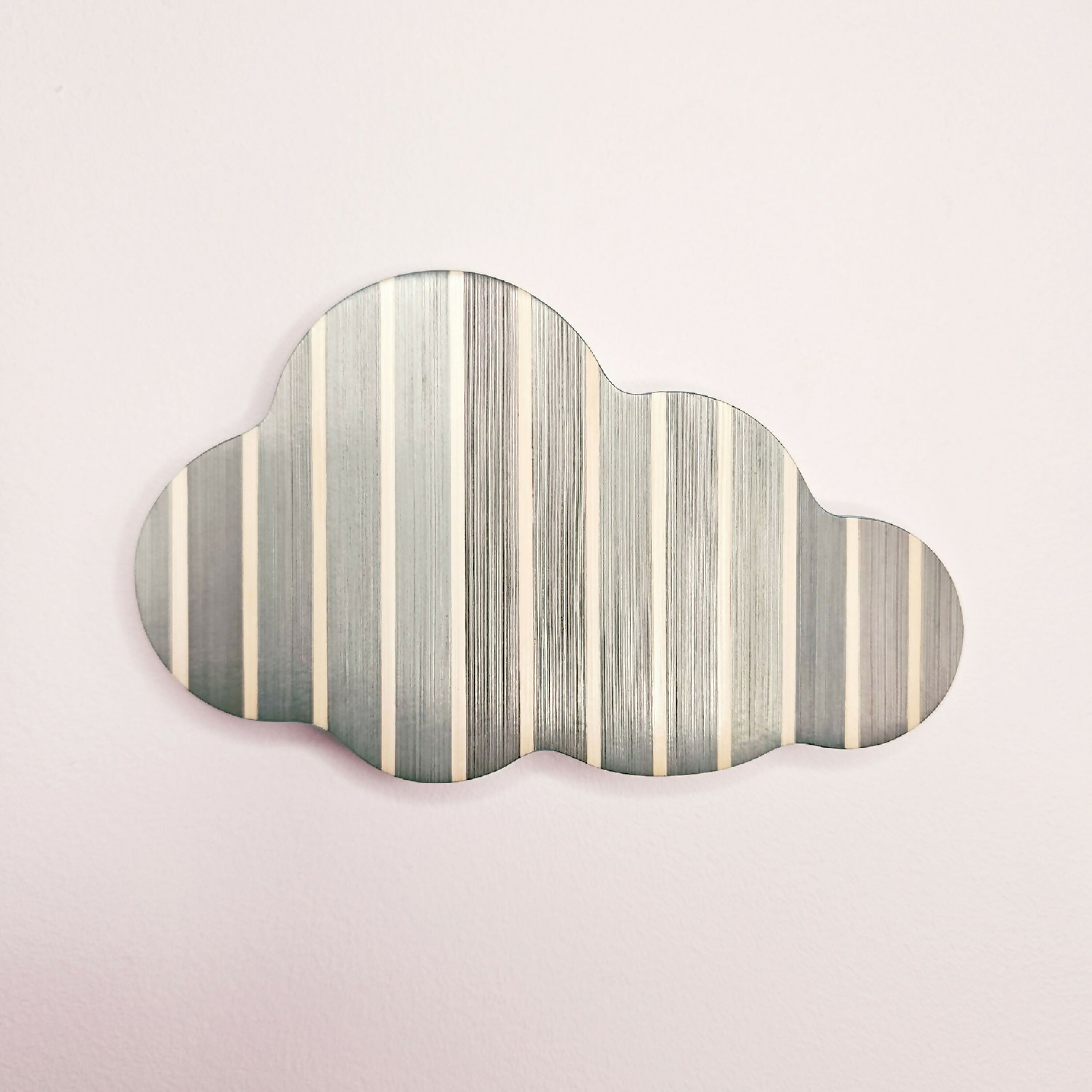 Série Mini Pop - Nuage rayures vert sauge et blanc | EMPREINTES Paris