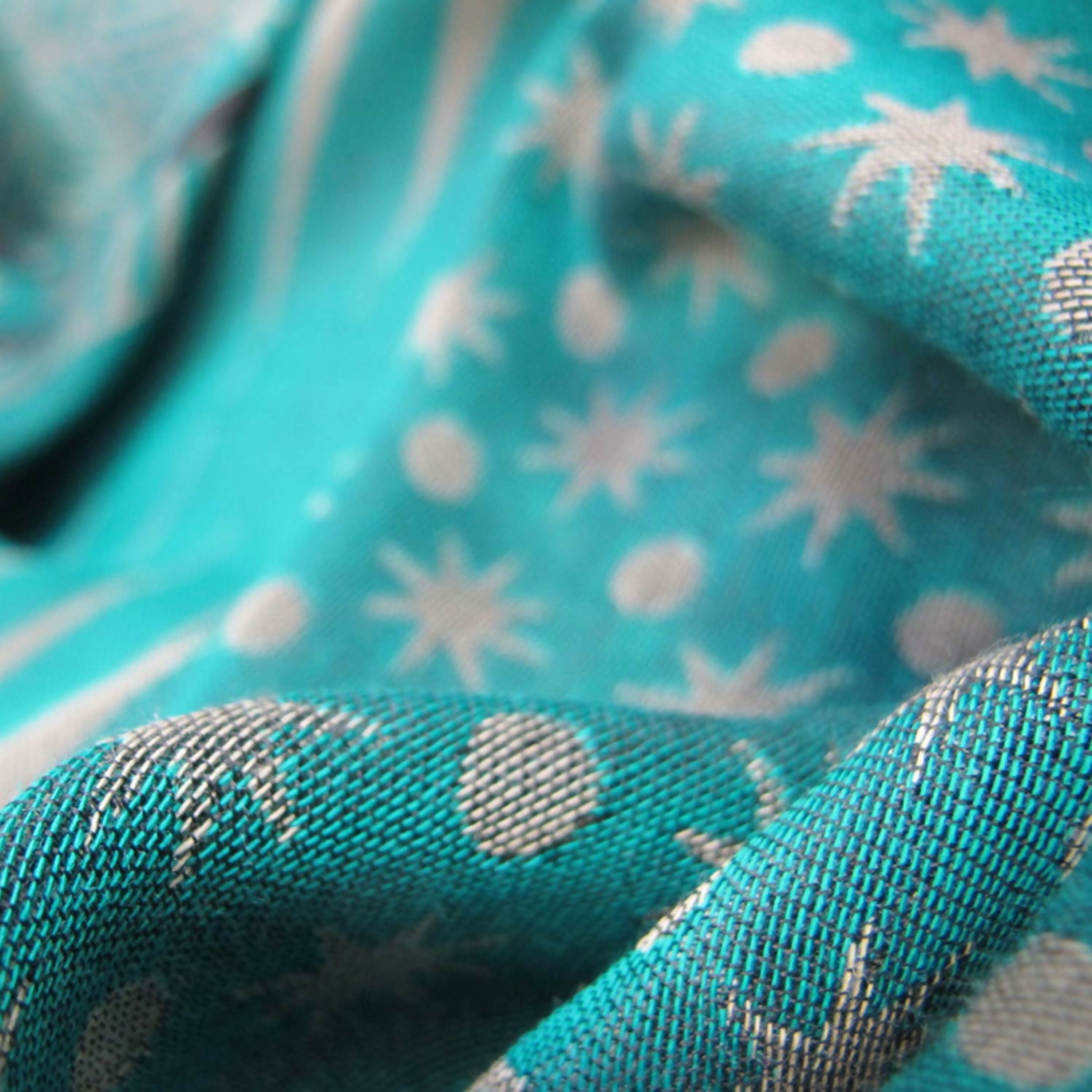 Écharpe Maxi Coton Soie Menthol Céladon PLANETARIUM | EMPREINTES Paris