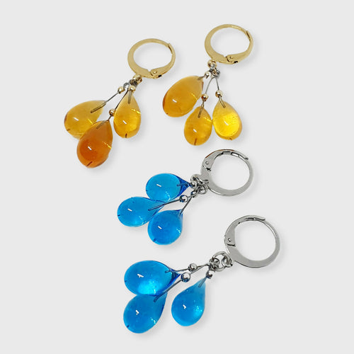 Boucles d'oreilles Gouttelettes en verre de Murano - 5 Coloris au choix | EMPREINTES Paris - EMPREINTES Paris