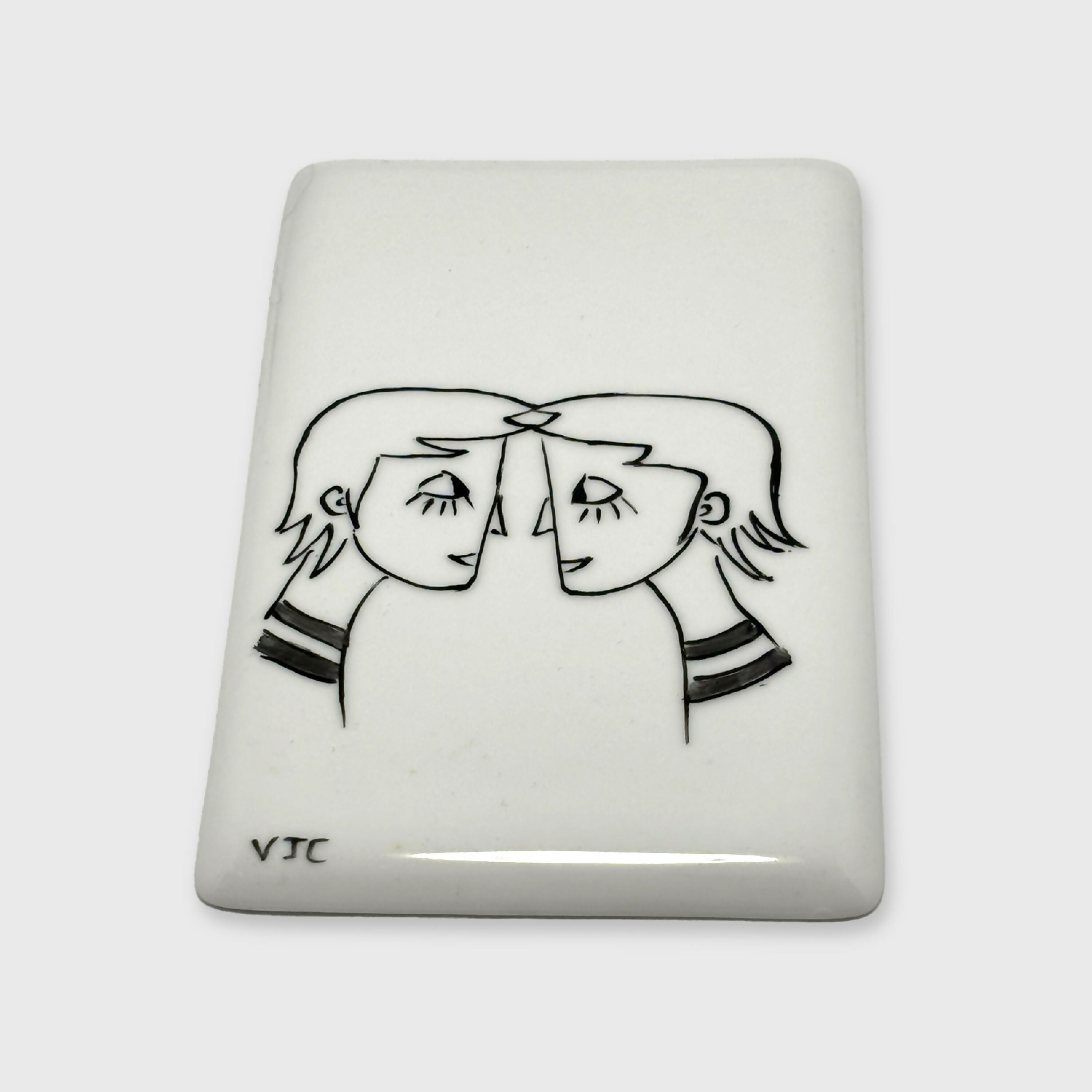 Carte du zodiaque en Porcelaine Gémeaux | EMPREINTES Paris