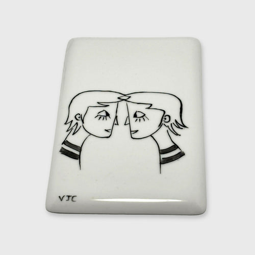 Carte du zodiaque en Porcelaine Gémeaux | EMPREINTES Paris - EMPREINTES Paris