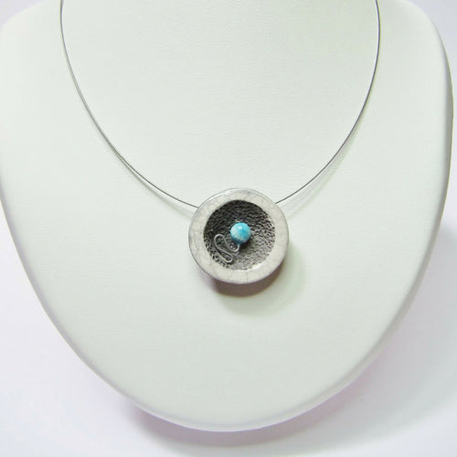 Collier Miro Coupelle blanc et bleu | EMPREINTES Paris - EMPREINTES Paris