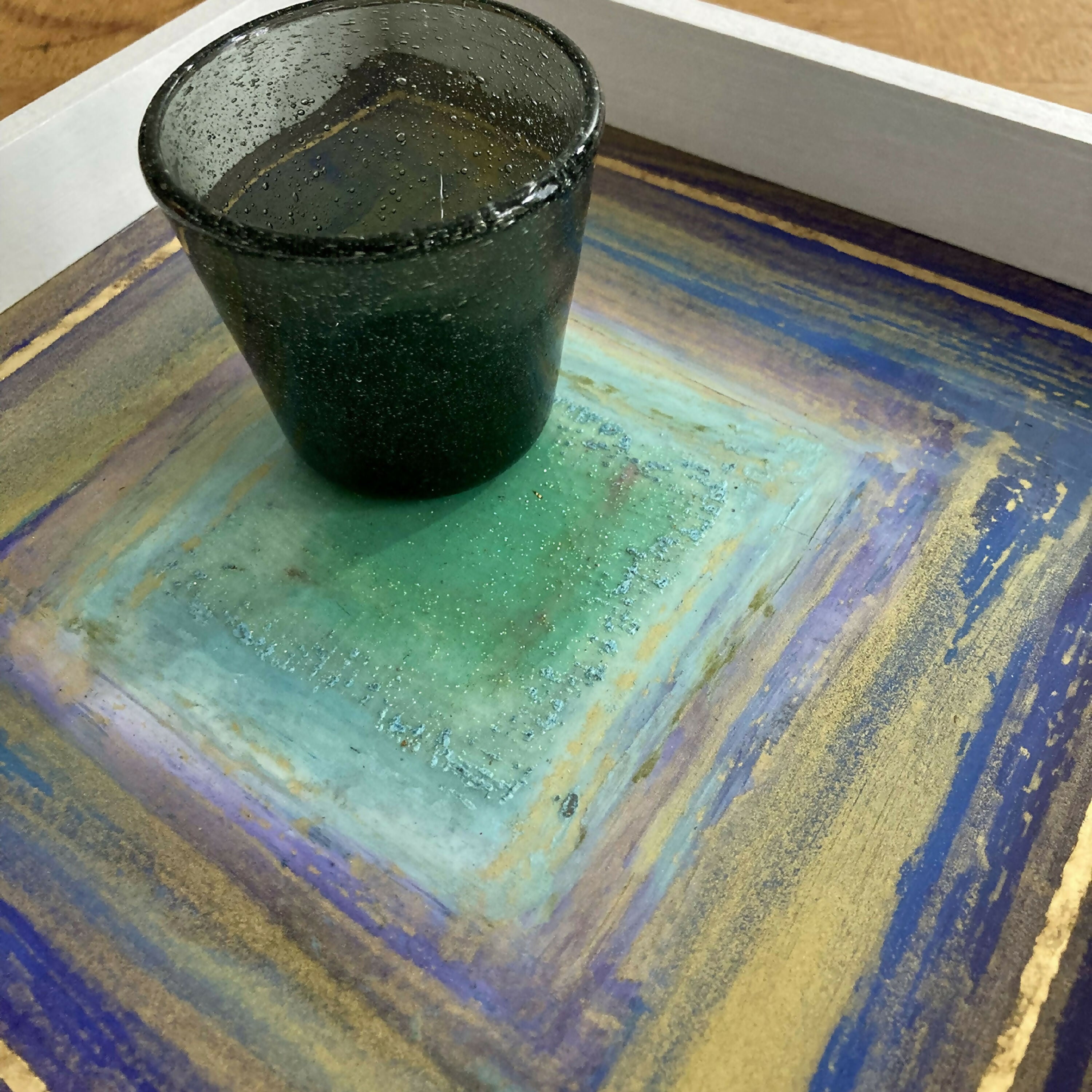 plateau_tableau_petit_carre_vert_valerie_beaumont copie | EMPREINTES Paris