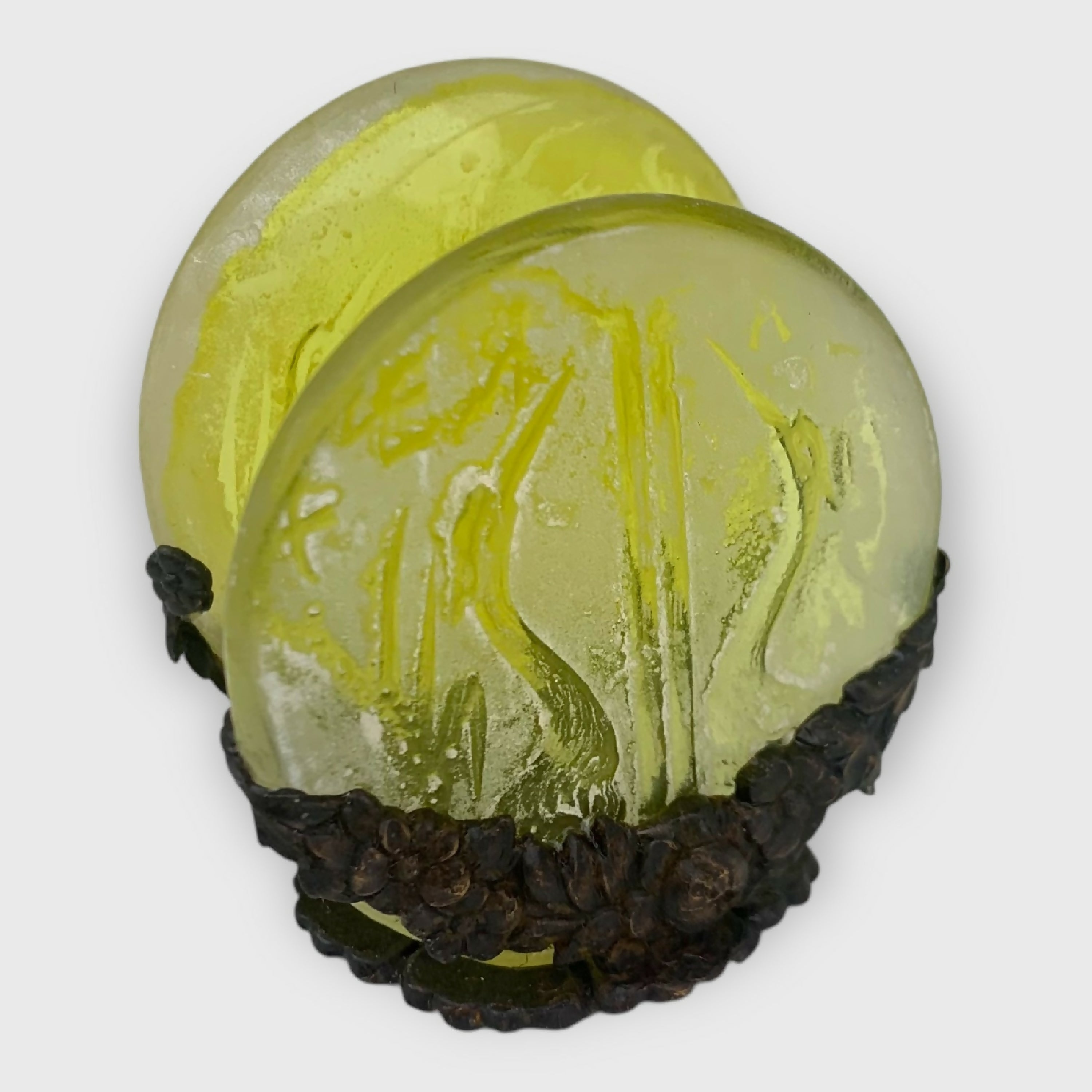 porte carte jaune grues du Japon cadeau noel homme symbole de paix | EMPREINTES Paris