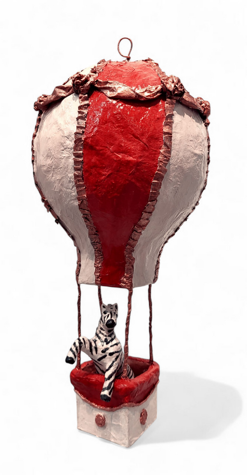 Sculpture montgolfière et son zèbre | EMPREINTES Paris - EMPREINTES Paris