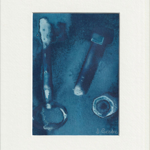 Cyanotype III encadré A4 pièce unique | EMPREINTES Paris - EMPREINTES Paris