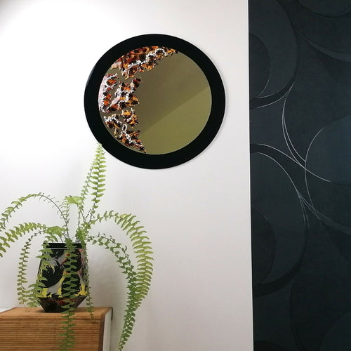 Miroir en émail sur cuivre - Départ pour Mars | EMPREINTES Paris - EMPREINTES Paris