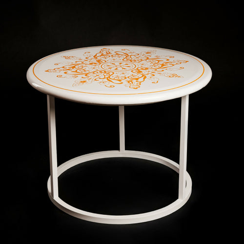 Table basse ROSACE ORANGE | EMPREINTES Paris - EMPREINTES Paris