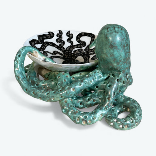 Coupe au poulpe vert bronze | EMPREINTES Paris - EMPREINTES Paris