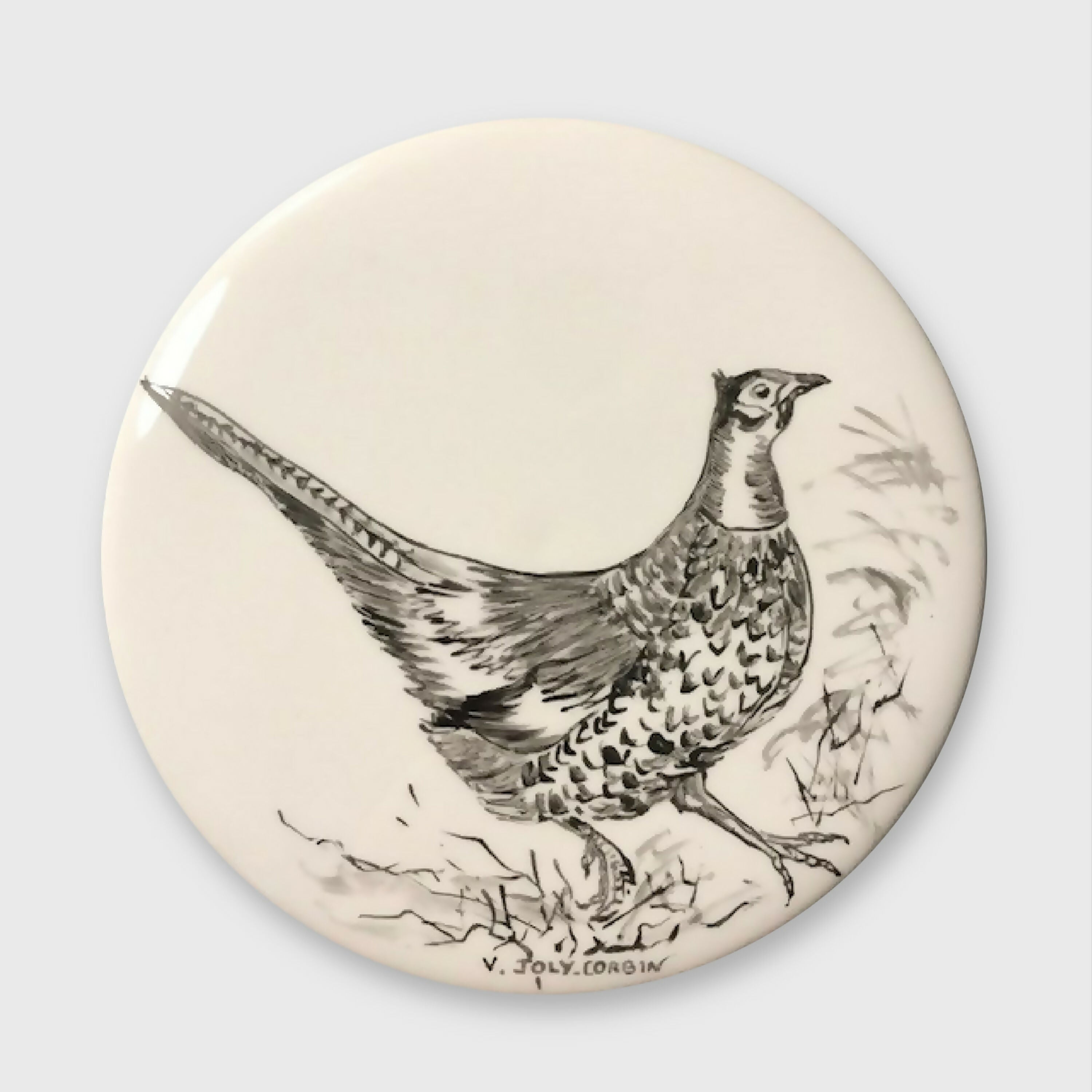 tableau_de_porcelaine_faisan_veronique_joly_corbin copie | EMPREINTES Paris