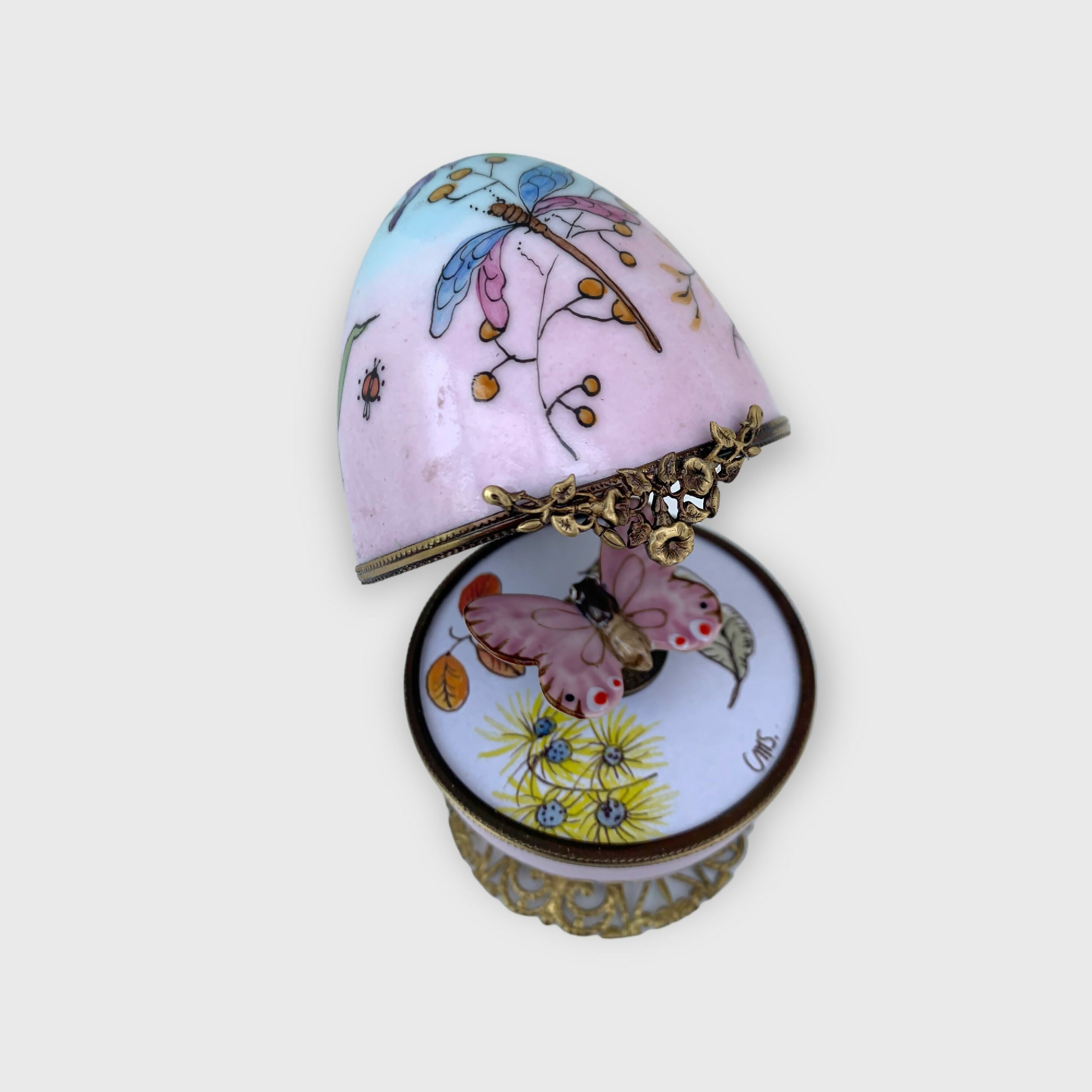 Oeuf musical libellule rose et bleu | EMPREINTES Paris