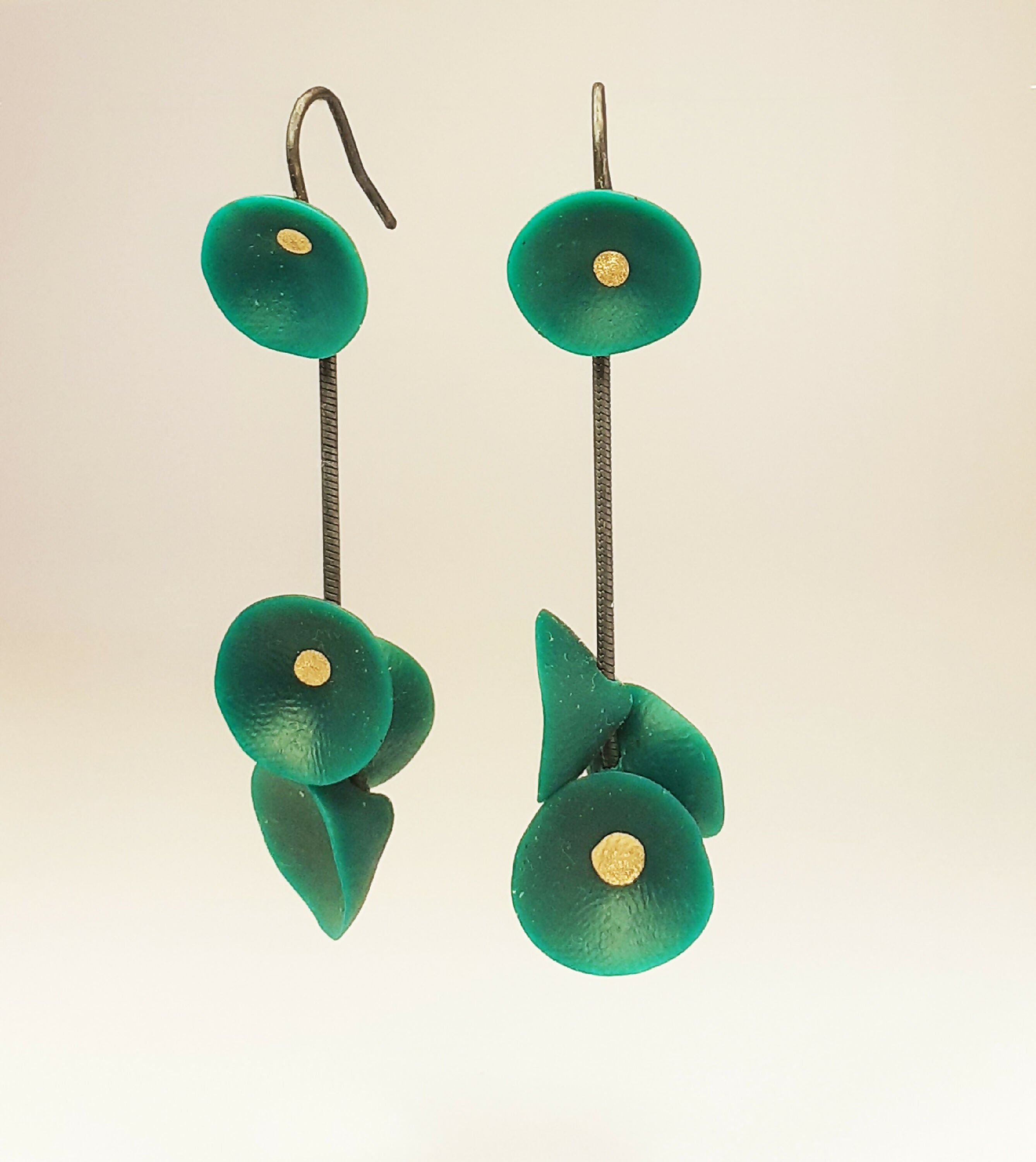 boucles_doreilles_coquillages_vert_emeraude_aurelie_lejeune copie | EMPREINTES Paris