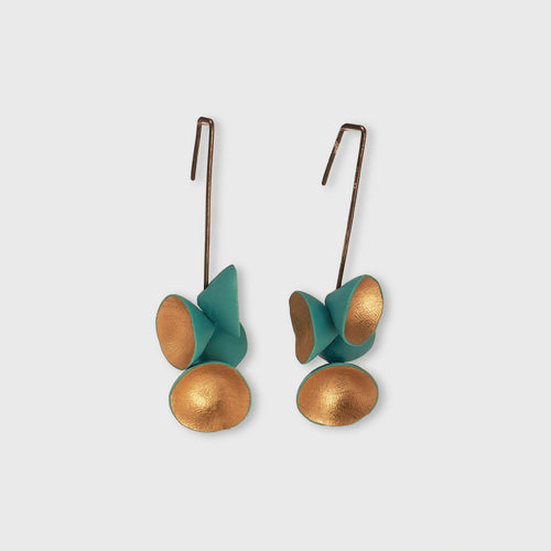 boucles_doreilles_goutte_dor_turquoise_et_or_aurelie_lejeune copie | EMPREINTES Paris - EMPREINTES Paris
