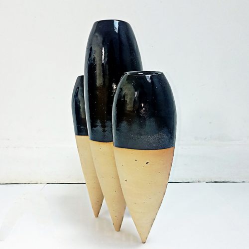 Vase Polyphore en grès roux tourné - atelier klemans copie | EMPREINTES Paris - EMPREINTES Paris