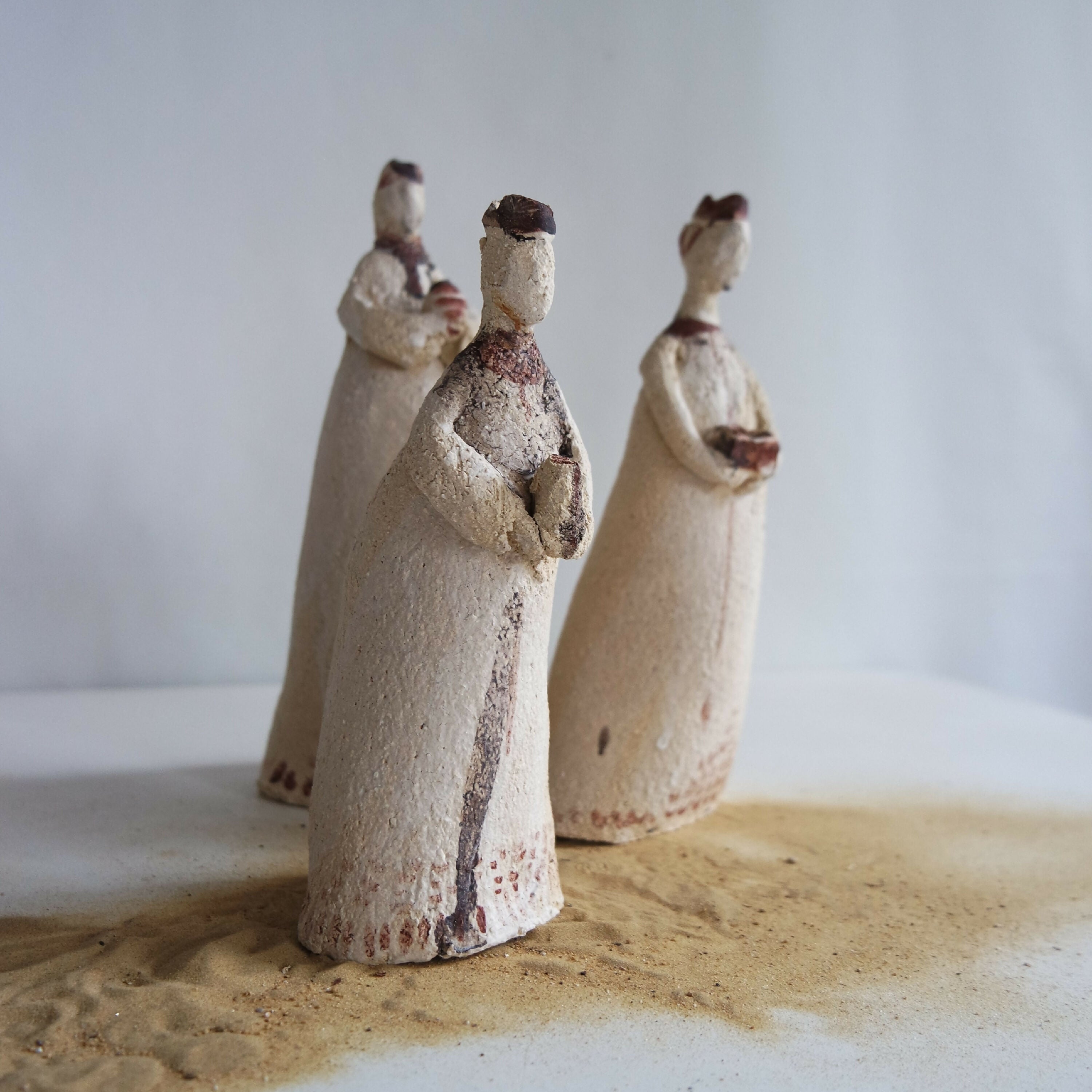 Sculptures Trois Rois-Mages pour la Crèche de Noël | EMPREINTES Paris