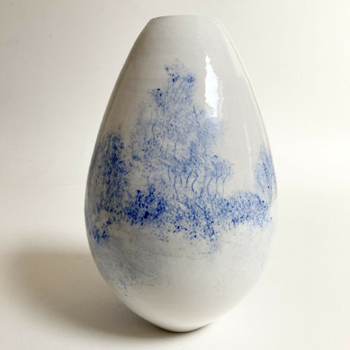 Vase Paysage arboré bleu 4 | EMPREINTES Paris - EMPREINTES Paris