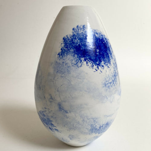 Vase Paysage arboré bleu 4 | EMPREINTES Paris - EMPREINTES Paris