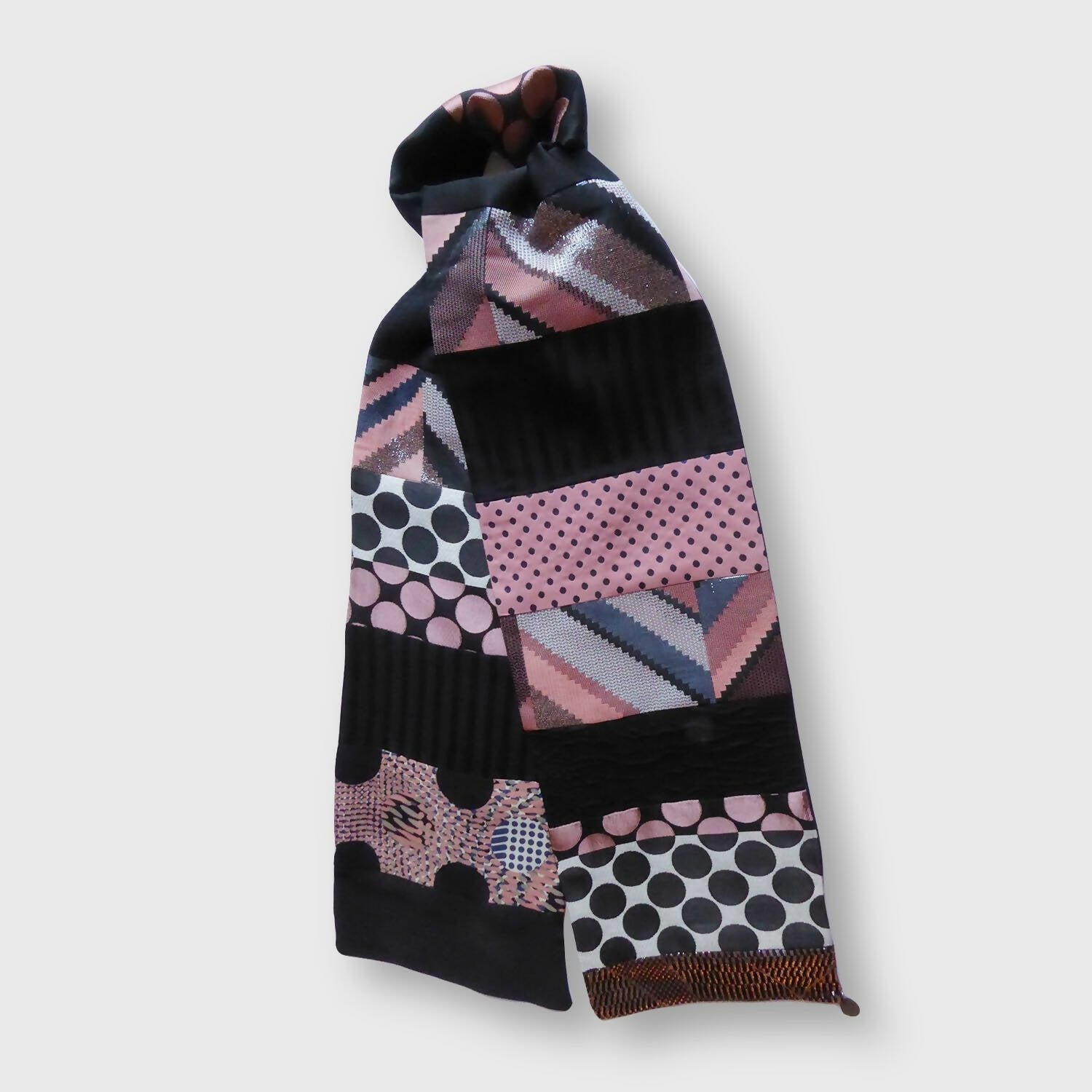 Écharpe bijou - Graphique rose | EMPREINTES Paris